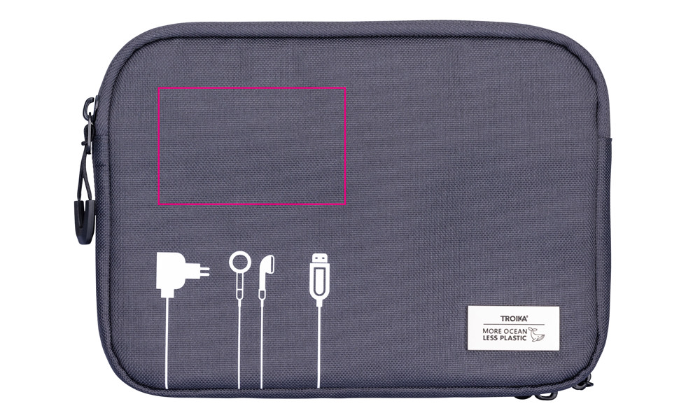 TROIKA Kabeltasche BLUE CYCLE TECH POUCH 2