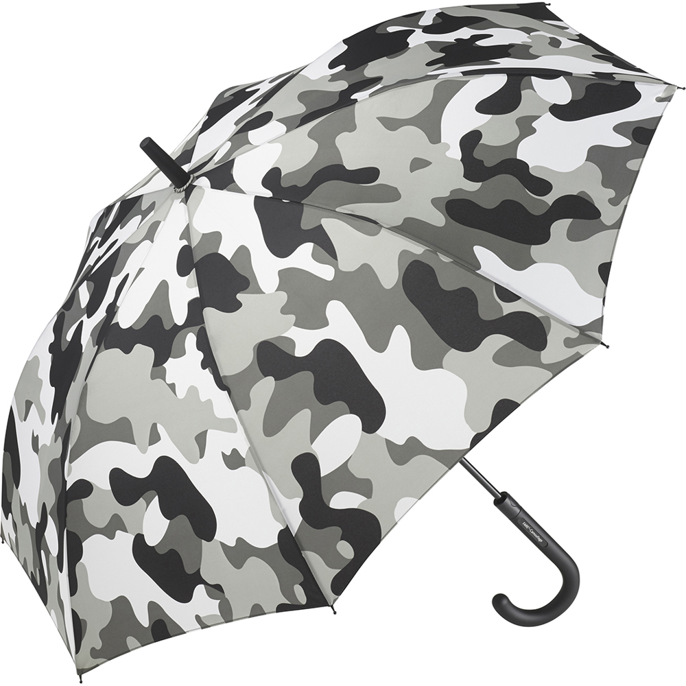 1118 AC-Stockschirm FARE® Camouflage - grau-kombi