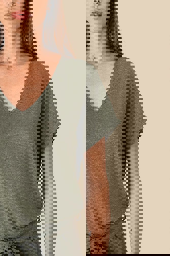 SP5004 - Overall aus Leinenstrickstoff mit kurzen Ärmeln für Damen