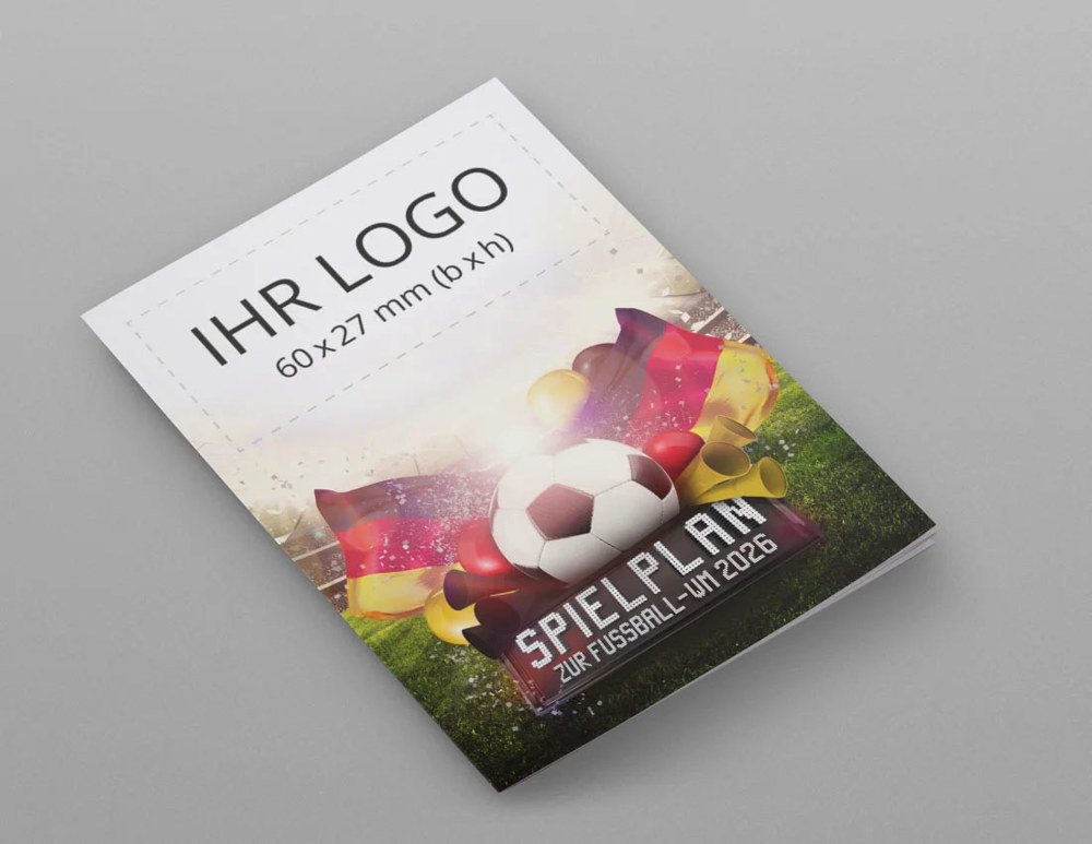 Pocket WM-Spielplan Team Spirit - Blau