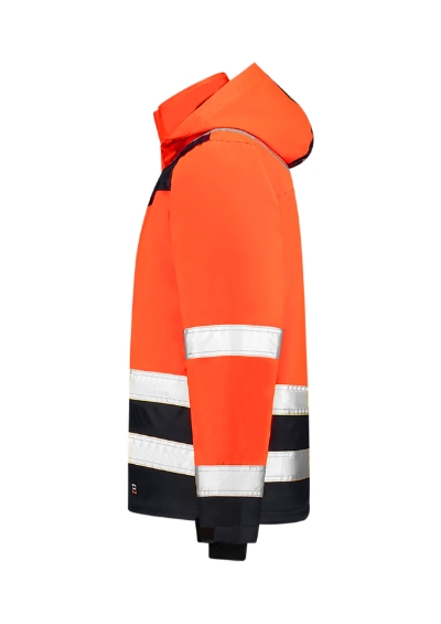 Arbeitsjacke unisex Midi Parka High Vis Bicolor fluoreszierendes orange
