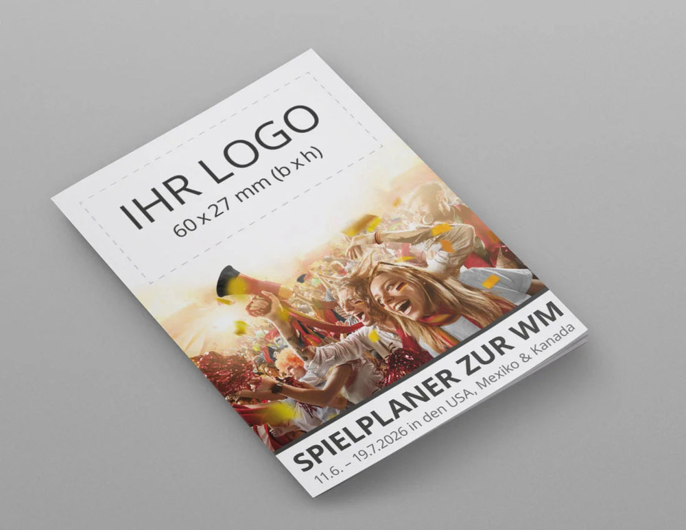 Pocket WM-Spielplan Fans PLUS - grau