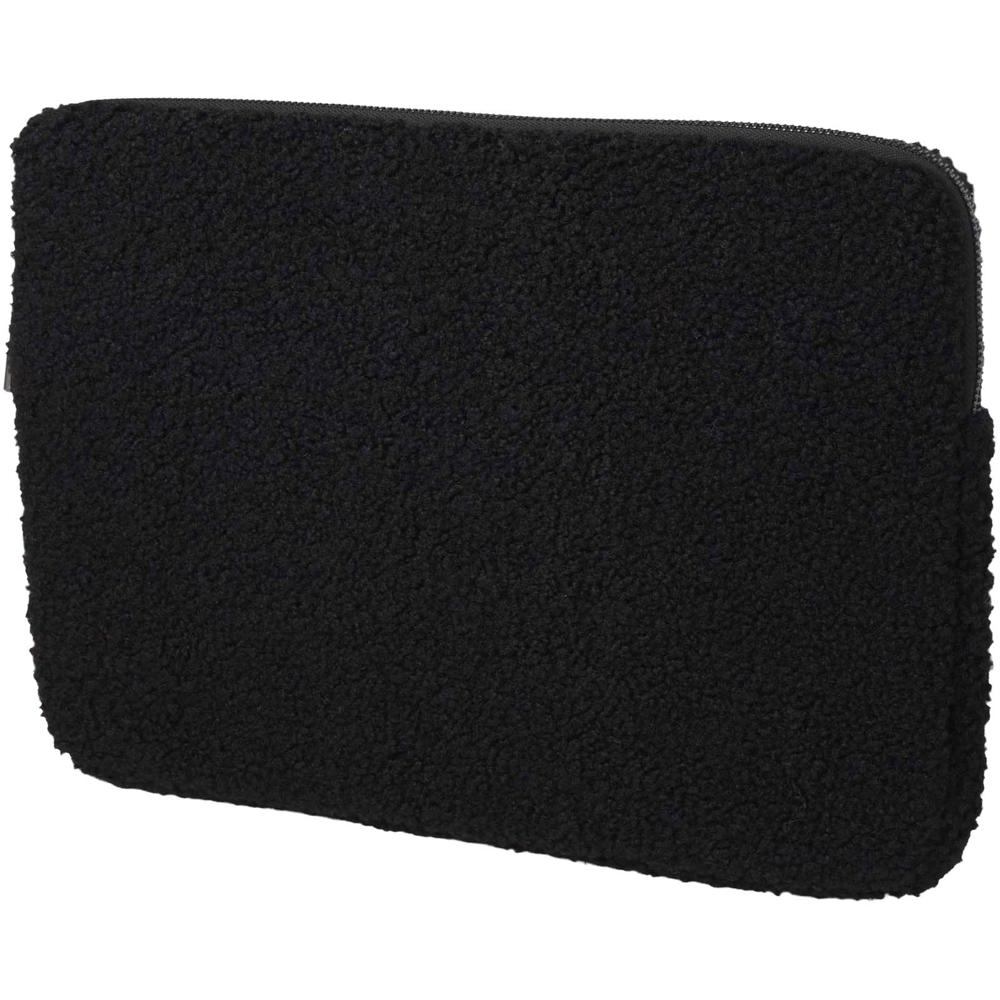 Bear 13" GRS-recycelte Sherpa Laptophülle 2 L - schwarz