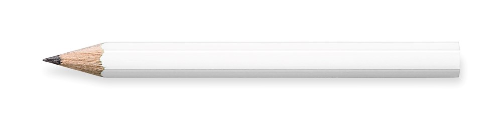 STAEDTLER Bleistift hexagonal, halbe Länge - weiss