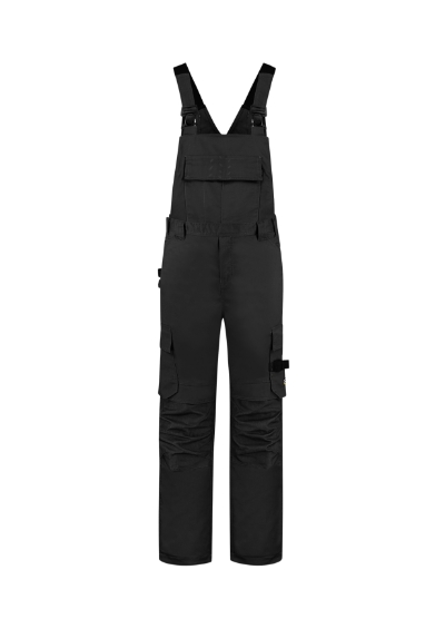 Arbeitslatzhose unisex Bib & Brace Twill Cordura schwarz