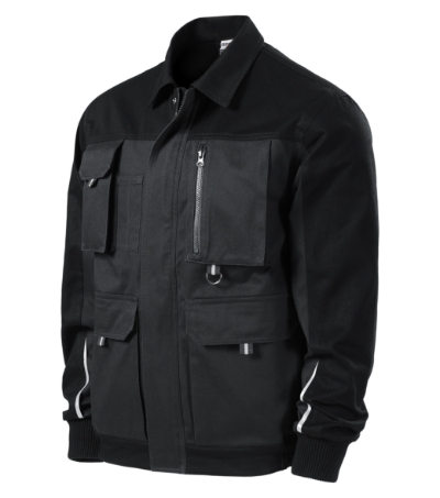 Arbeitsjacke Herren Woody ebony grau