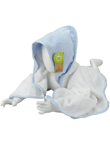 ARTG - Babiezz® Hooded Towel - White, Light Blue, Light Blue