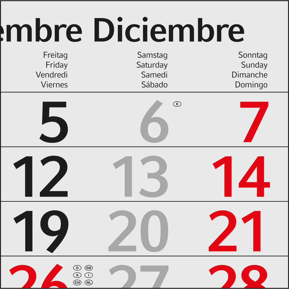 3-Monatskalender Mehrblock Profil 3 EXPRESS
