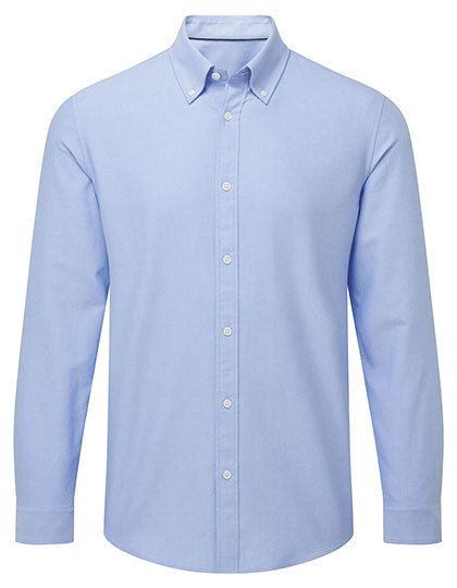 Asquith & Fox - Men´s Cotton Long Sleeve Oxford Shirt - light blue