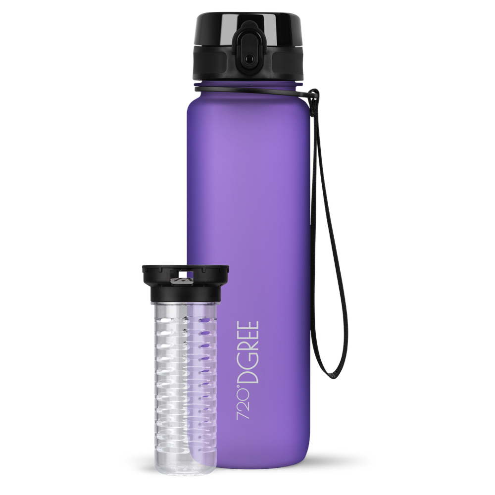 uberBottle Trinkflasche mit Fruchtbehälter - Ultra Violet