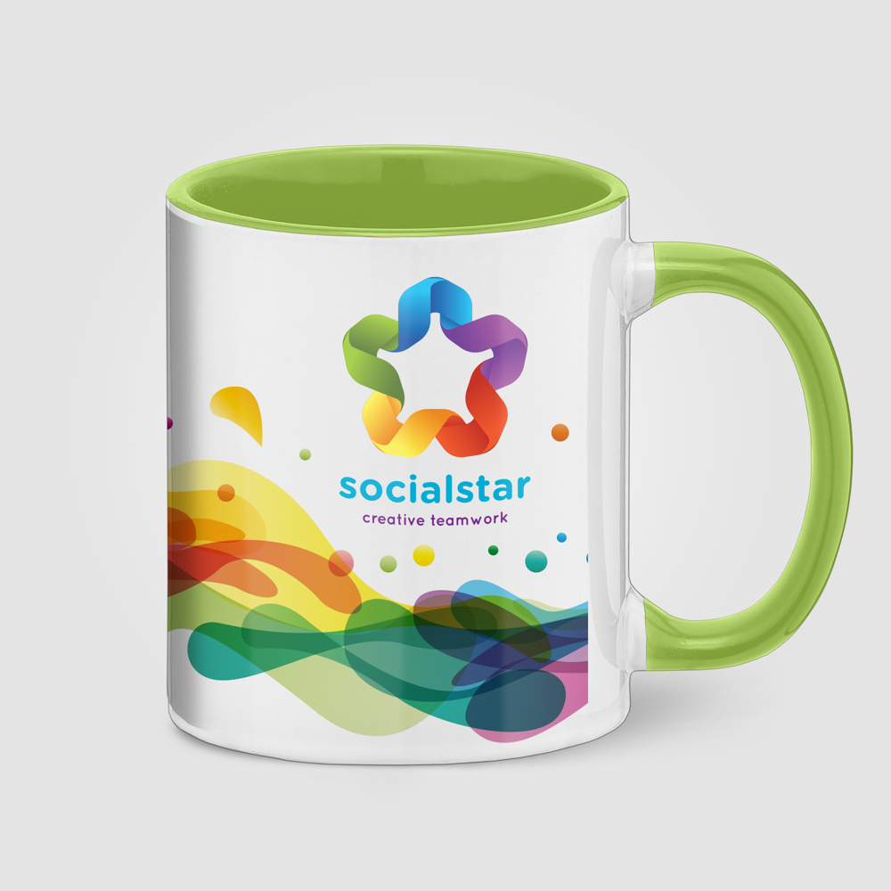 355 ml SimpliColour Keramiktasse mit ColourPop