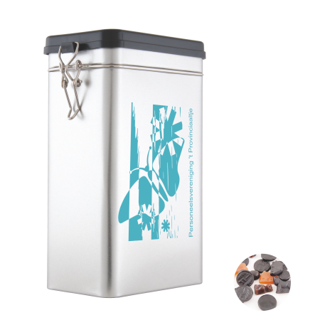 Große Blechdose mit gemischtem Lakritz