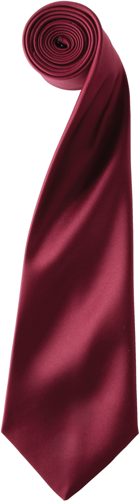 PR750 - colours' Satin Tie - Burgundy
