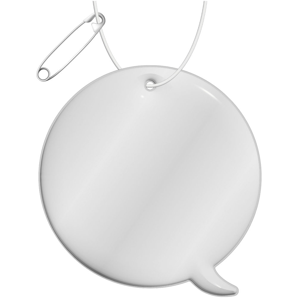 RFX™ H-09 Reflektierender Callout-TPU-Anhänger - weiss