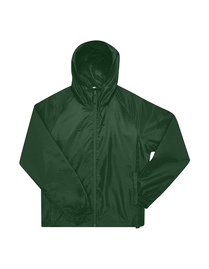 B&C BE INSPIRED - #Reset Windbreaker - bottle green