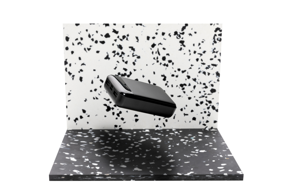 10.000 mAh Powerbank aus RCS Standard recyceltem Kunststoff