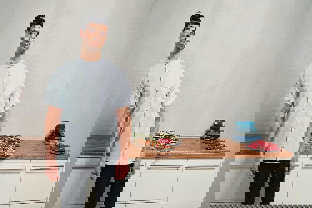 PR904 - Chef-Kochjacke mit kurzen Ärmeln