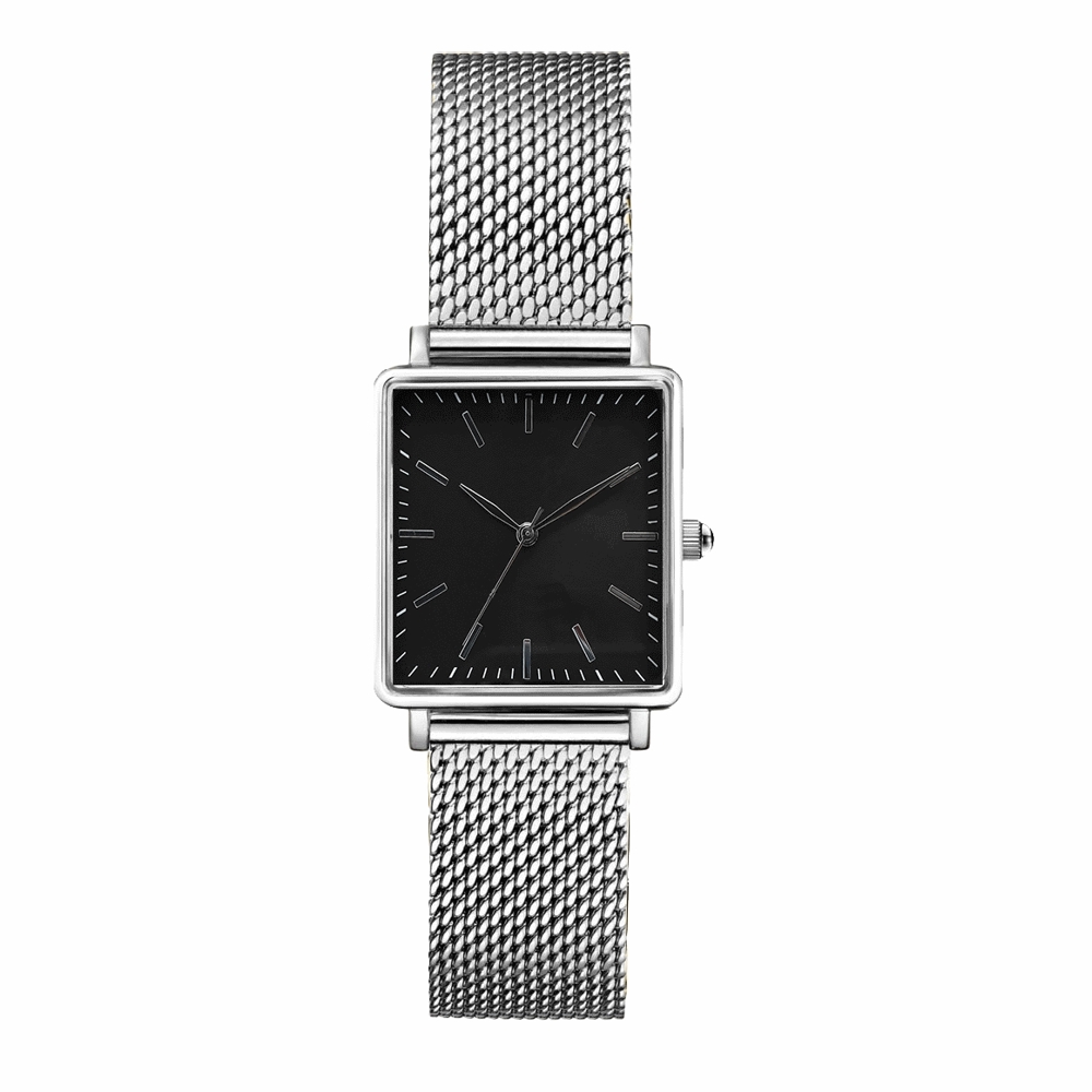 Armbanduhr HR Fine - Silber Schwarz