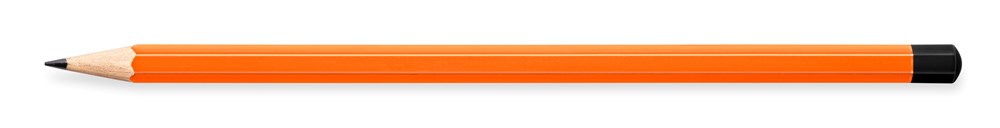 STAEDTLER Bleistift hexagonal, mit Tauchkappe - orange, Pantone 158