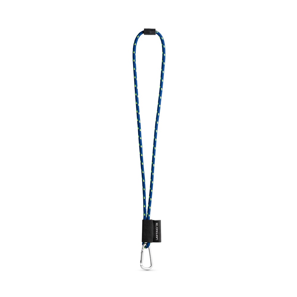 75091. SET Lanyard NAUTIC Long (Ø 7 mm) mit 55 mm D-förmigem Karabiner und Ø 7 mm Sicherheitsverschluss - 303 - Blau