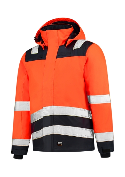 T51 Midi Parka High Vis Bicolor Unisex - fluoreszierendes orange