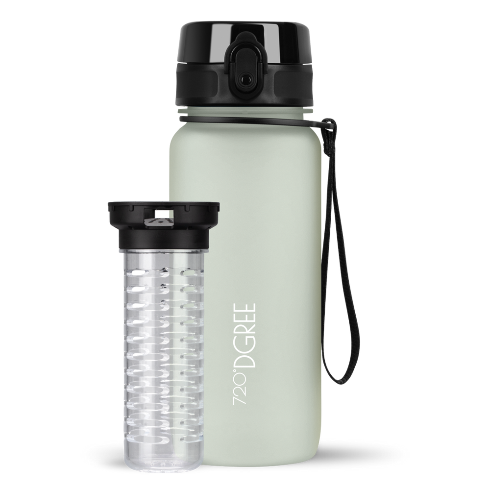 uberBottle Trinkflasche Champagne mit Fruchtbehälter