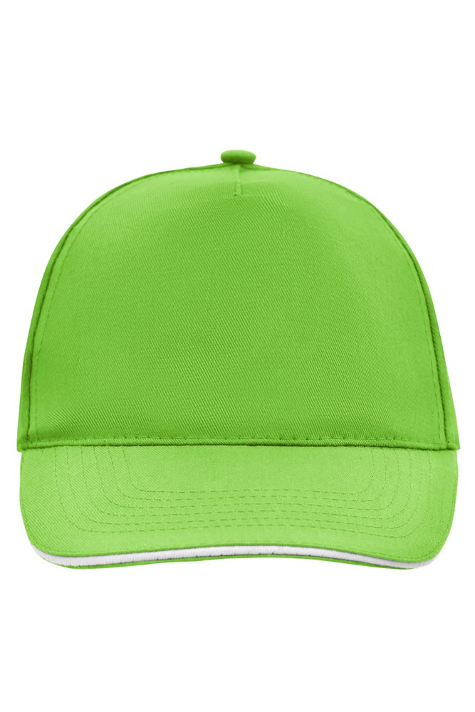 5 Panel Promo Sandwich Cap - Lime-green/white (ca. Pantone 368C
white)