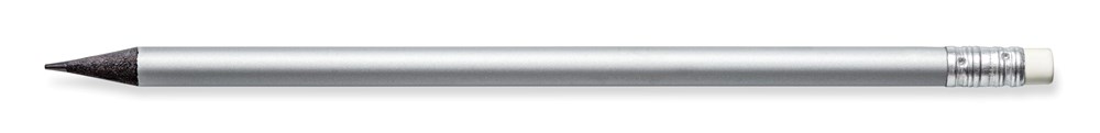 STAEDTLER Bleistift schwarz durchgefärbtes Holz, mit Radiertip - silber