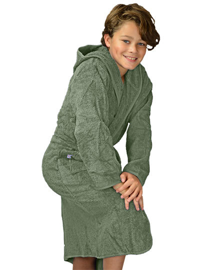 ARTG - Boyzz&Girlzz® Hooded Bathrobe - Army Green, Army Green