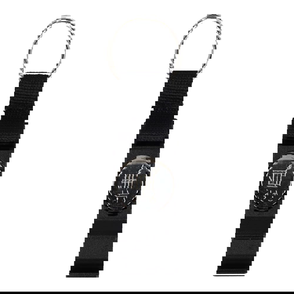 3-in-1-Flaschenöffner-Schlüsselanhänger-Einkaufswagenchip - Schwarz