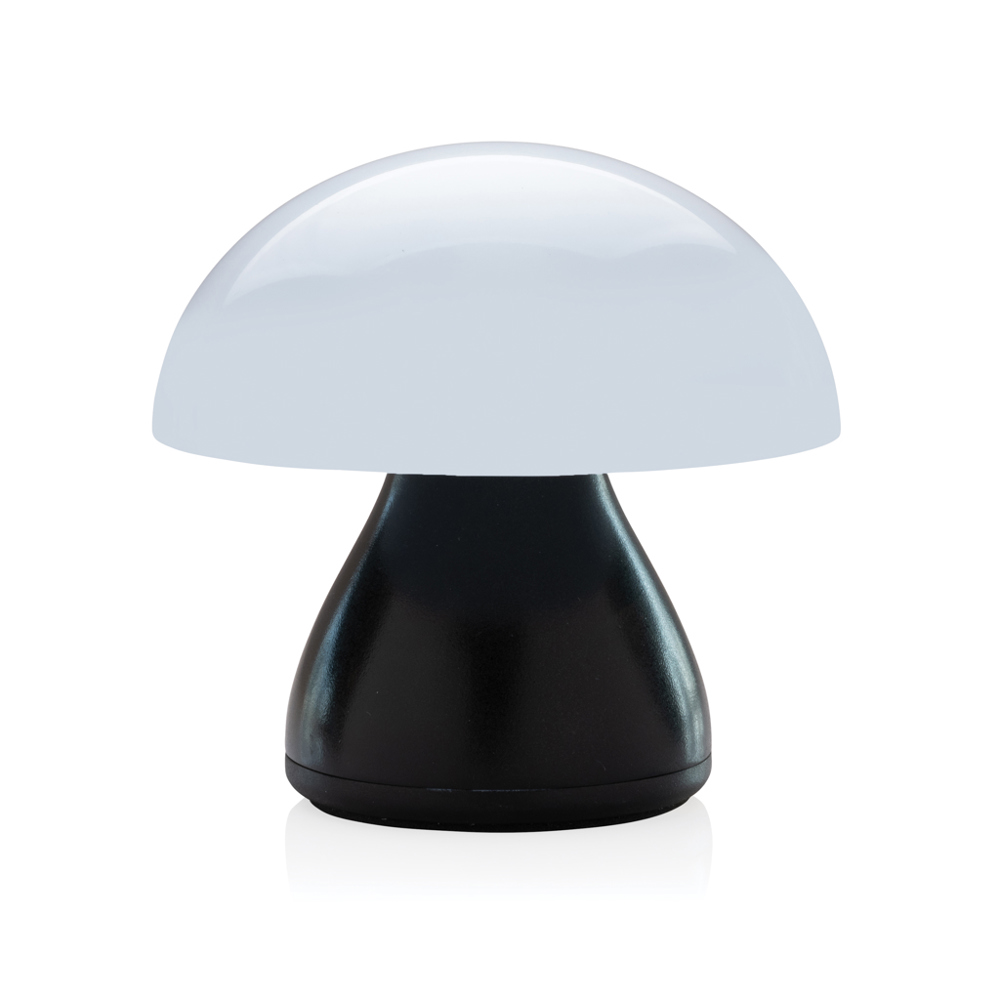 Luming wiederaufladbare USB-Tischlampe aus RCS Kunststoff - schwarz (± PMS Black)