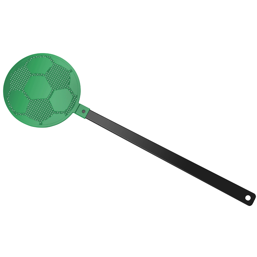 Fliegenklatsche "Fußball" - schwarz/grün