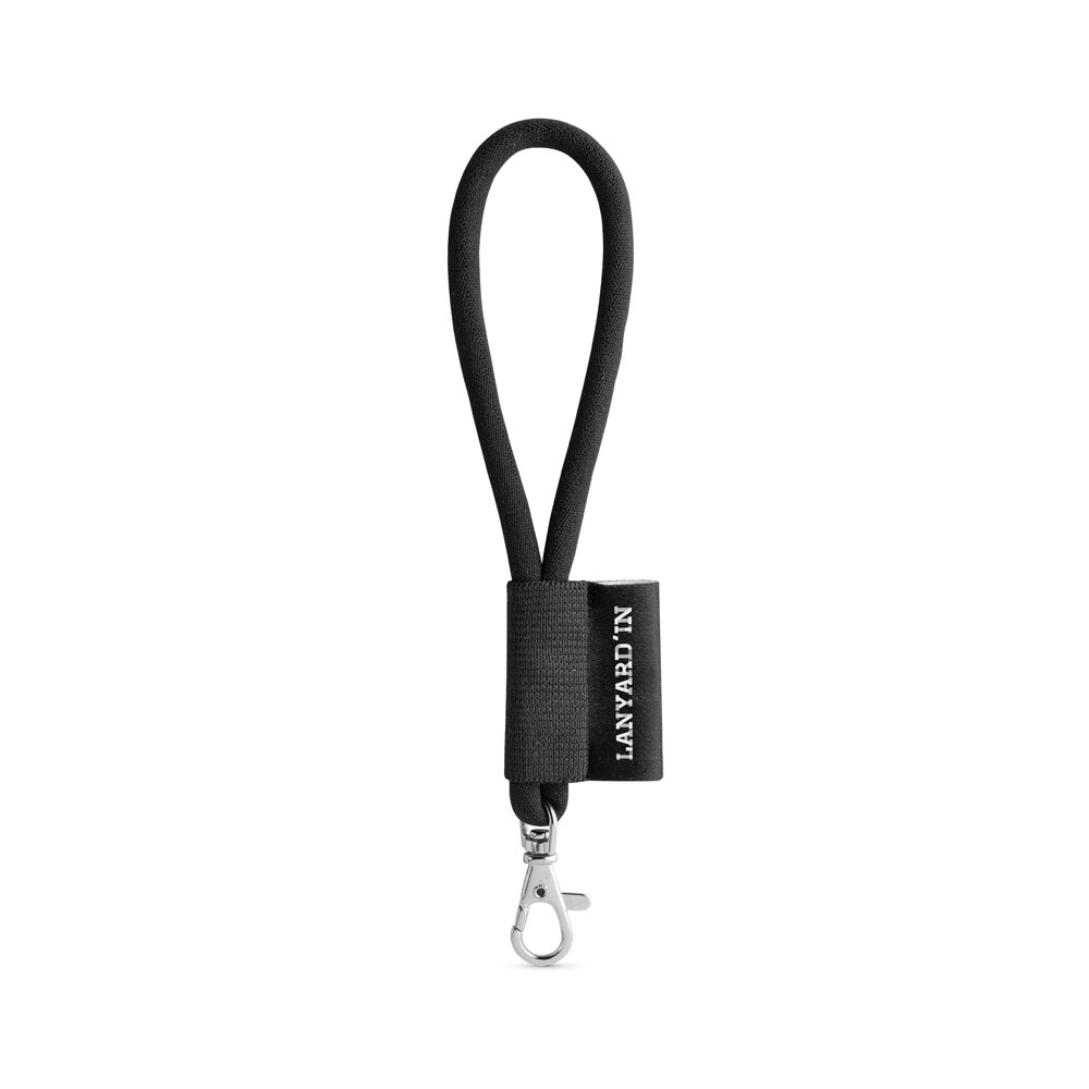 75090. SET Lanyard TUBE Short (Ø 7 mm) mit 9 mm Schnapperkarabiner